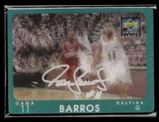 1997-98 Upper Deck Diamond Vision Dana Barros Signature Moves Celtics Y7496