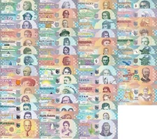 USA United State Set 51 PCS 50 Dollar Polymer 1st- 27th X2 50th Florida Hawaii