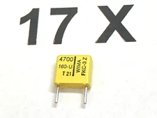 4700pF, 4.7nF, 160V-, 100V~, 5%, RM7.5, WIMA, FKC-3 Z, FKC3-4700pF/160, 17 pieces