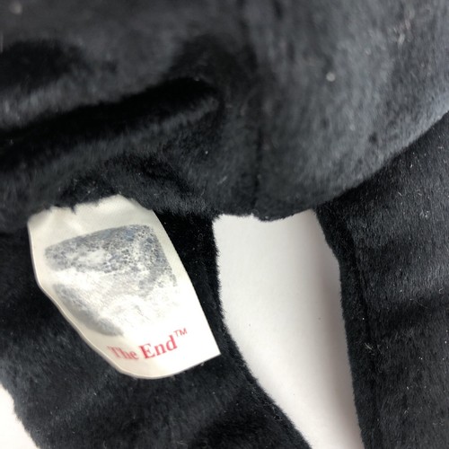 Raro Oso de peluche Ty Beanie Baby The End 1999 Y2k Millennium con etiqueta retirado - Imagen 6 de 7
