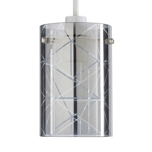 Grayson smoked glass easy fit pendant deals