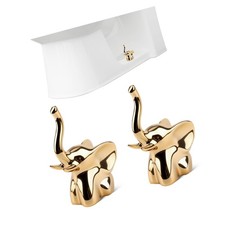 2Pcs Toilet Bolt Covers Decorative, Gold Toilet Screw Cover Caps Shape of a E...