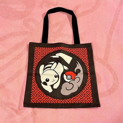 Pokemon Crafts Exhibition Limited Pikachu Tote Bag Black