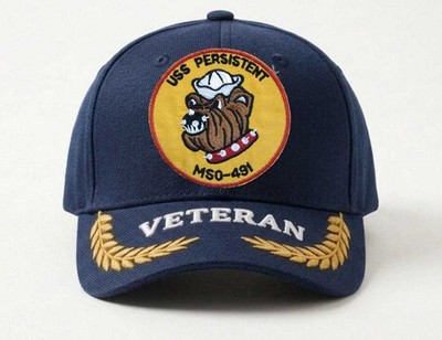 Customized Name Embroidered Hat Mso 981 Uss Persistent, Veteran Cap, Trucker Hat