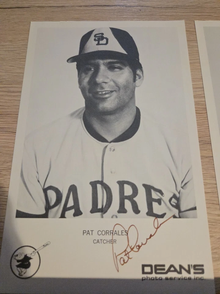 1969 -Lot Of 2-San Diego Padres~Autographed 8x5-Pat CORRALES/WHITEY WIETELMANN - Image 2 of 4