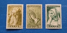 Saar Stamps, Scott B105-B107 Complete Set MNH