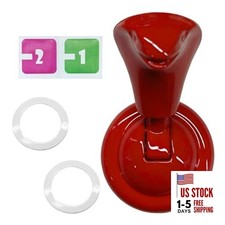 Car Push Start Button Cover, Metal Engine Start Stop Button Cover, Cool Red