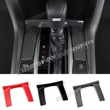For Honda Civic 10th 2016-2021 Carbon Fiber Texture Gear Shift Panel Cover Trim