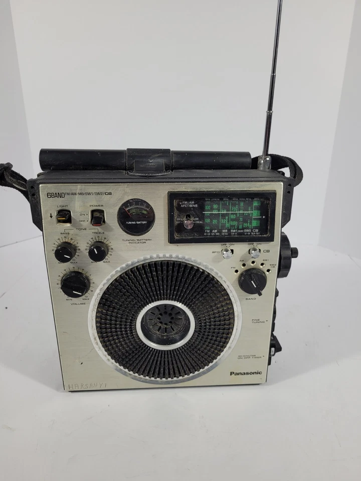 Panasonic National Cougar 115 RF-1150 FM/AM Radio 5-Band Receiver Tested Works  - Image 4 of 4