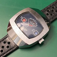 Orologio Sicura Jumphours Saltarello carica manuale Vintage ‘70s blue dial