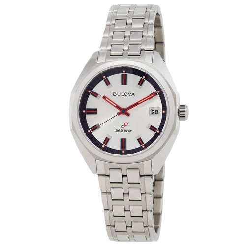 Bulova Jet Star Quartz Silver Dial Men's Watch 96K112