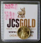 2021 $5 1/10oz Gold American Eagle Type 1