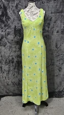 Vtg Rampage Maxi Dress Juniors 5 Sun Flower Babydoll 90s Y2K Retro Hoco Prom