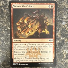 Magic: The Gathering Skewer the Critics Ravnica Allegiance Sorcery 115/259 Comm…