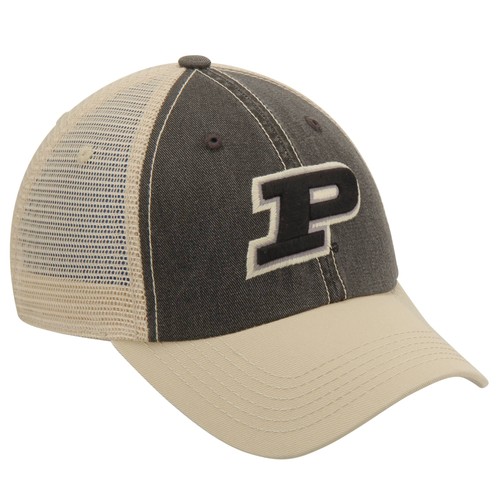 Men's Top of the World Black/Tan Purdue Boilermakers Offroad Trucker Hat - 第 3/5 張圖片
