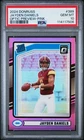 2024 Donruss Rated Rookie Jayden Daniels #389 Optic Preview Pink Prizm PSA 10