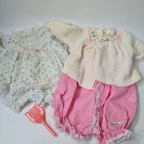 Vintage Cabbage Patch Kids Doll Clothes | Two Outfit Set with Comb