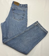 Vintage Levi  s 540 Signature Jeans Mens 36x30 Blue Relaxed Fit Brown Tab 90s Y2K