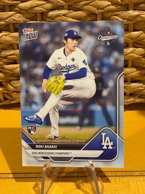 WS-14 2025 Topps Now World Series Roki Sasaki Dodgers