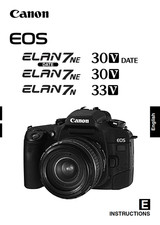 Canon EOS ELAN 7E 7NE 30V DATE Camera User Owner Instruction Manual