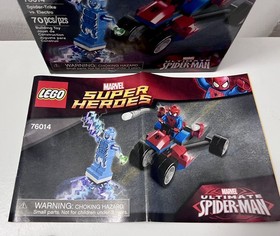 LEGO 76014 Marvel Spider-Man vs Electro Spider-Trike COMPLETE w/ Box & Manual. 
