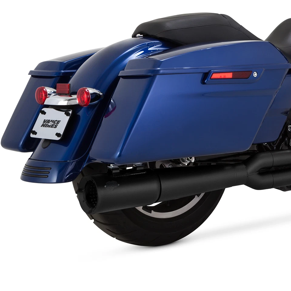 Tubo de escape negro Vance & Hines Pro 2017-2025 Harley Touring Road Glide King Foto 2 de 3