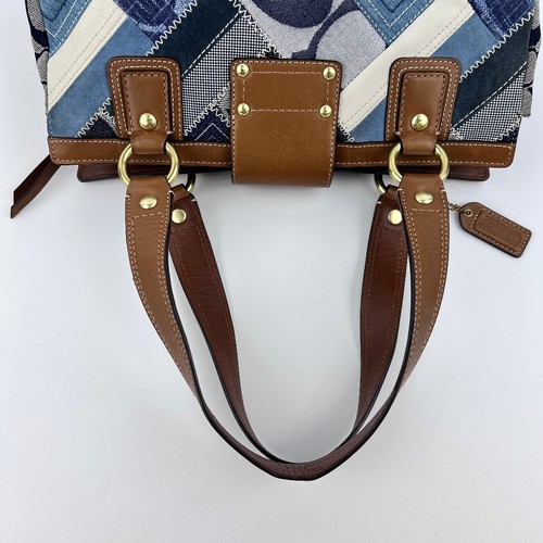 Coach Schultertasche Denim Leder Mehrfarbig Stil für Damen Authentisch - Bild 14 von 19