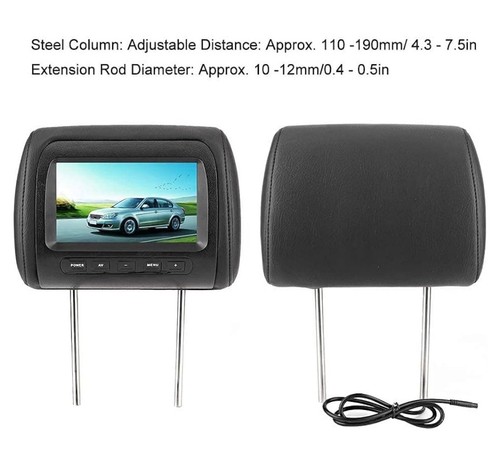 Doppio Lettore DVD Portatile 7” HD Touch USB/SD/TV MP5 per Auto Poggiatesta - Foto 3 di 8