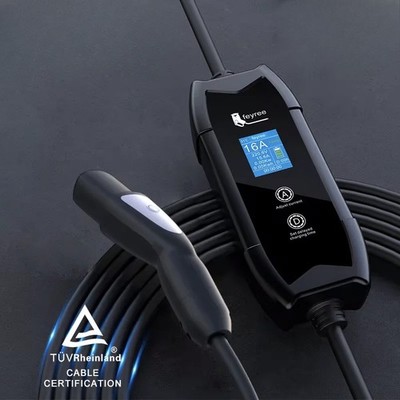 EV Charger Portable 3.5kW TS-NACS 1.8'' LCD with Set Delay Schedule for Tesla Car