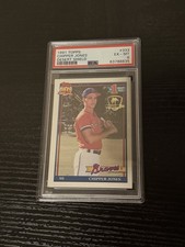 1991 Topps - Chipper Jones #333 Operation Desert Shield (RC) PSA 6