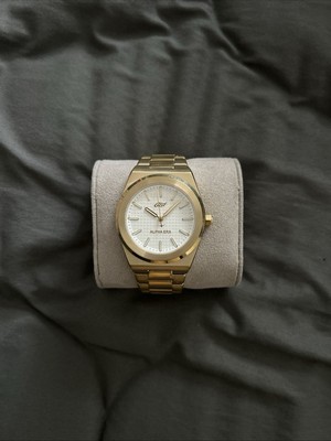 alpha era gold 18k gold plated white