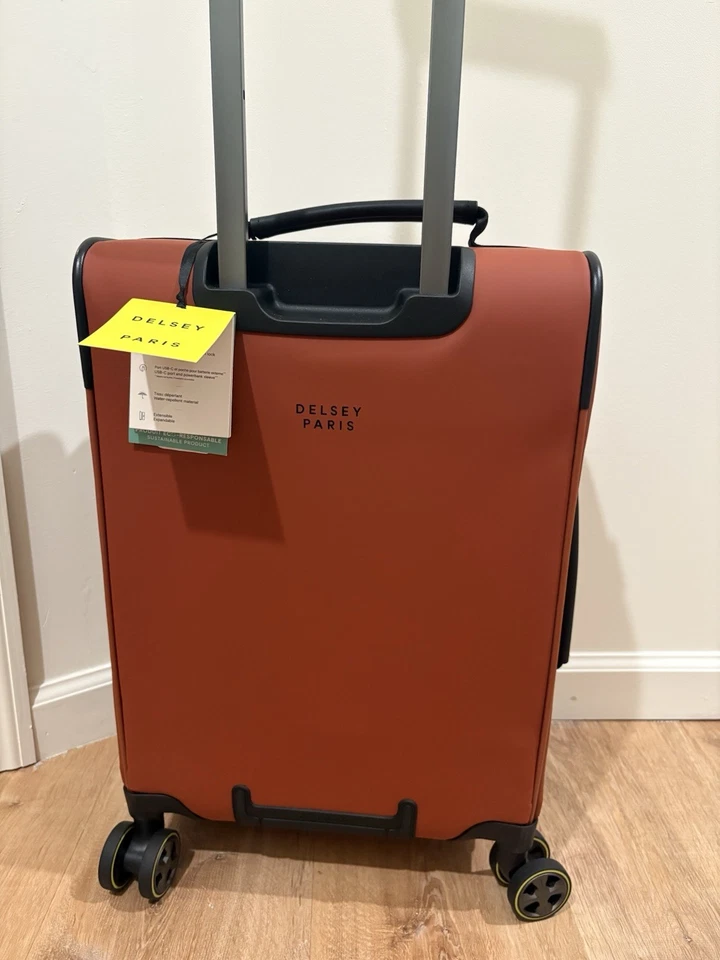 Delsey Paris turenne soft spinner carry on suitcase color brick - Image 2 of 4