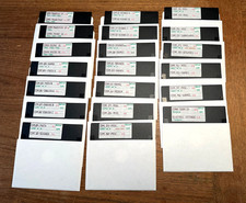 COMMODORE 64 128 Floppy Disc Lot of 20 Various Titles Vintage Software In Sleeve