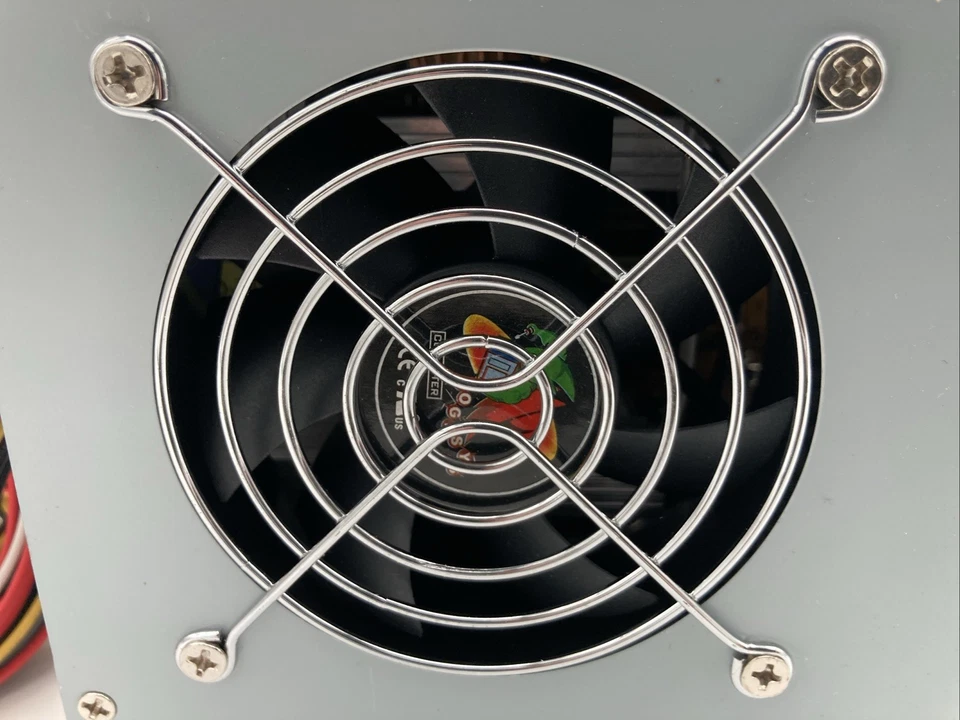 Logisys PS480D2 480w Dual Fan Dual SATA ATX Power Supply W/cord Tested Works! - Image 2 of 4