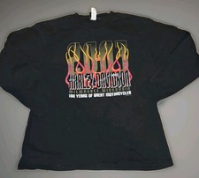 Vintage 2003 Harley Davidson Flame T Shirt XL Milwaukee WI 100 Years USA Made