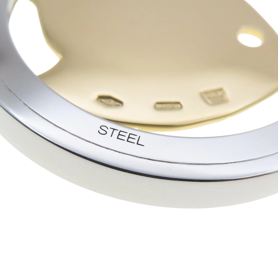 Colgante BVLGARI Tondo Pez Oro Amarillo 18K Acero Inoxidable Foto 3 de 4