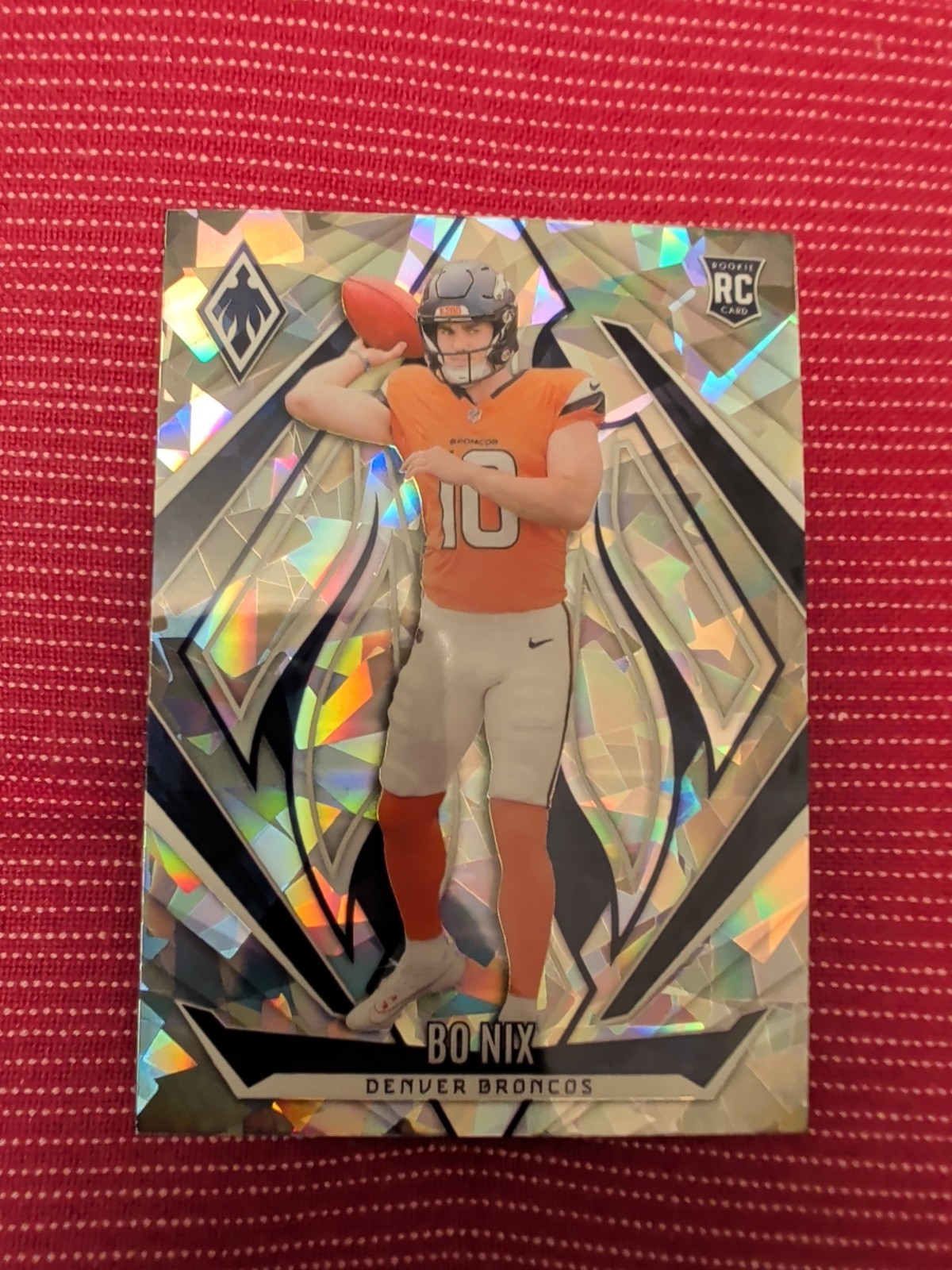 2024 Panini Phoenix - Bo Nix #159 Silver Cracked Ice (RC) Rookie Broncos 