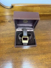 Vintage SWISS Concord LED Digital Watch 18k Gold Electroplated AS-IS Parts