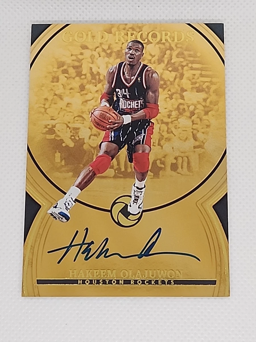 Panini Hakeem Olajuwon Basketball Autographed Sports Trading Cards