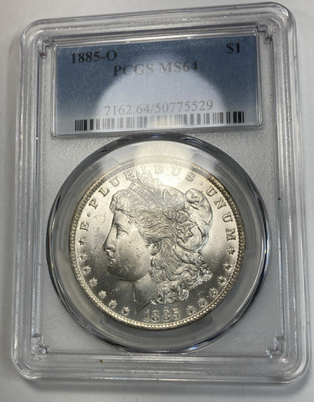 1885-O Morgan Silver Dollar Near Gem PCGS MS64 Exceptionally Nice