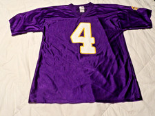 NFL Team Apparel Minnesota Vikings Brett Favre #4 Purple Jersey/Shirt Size L