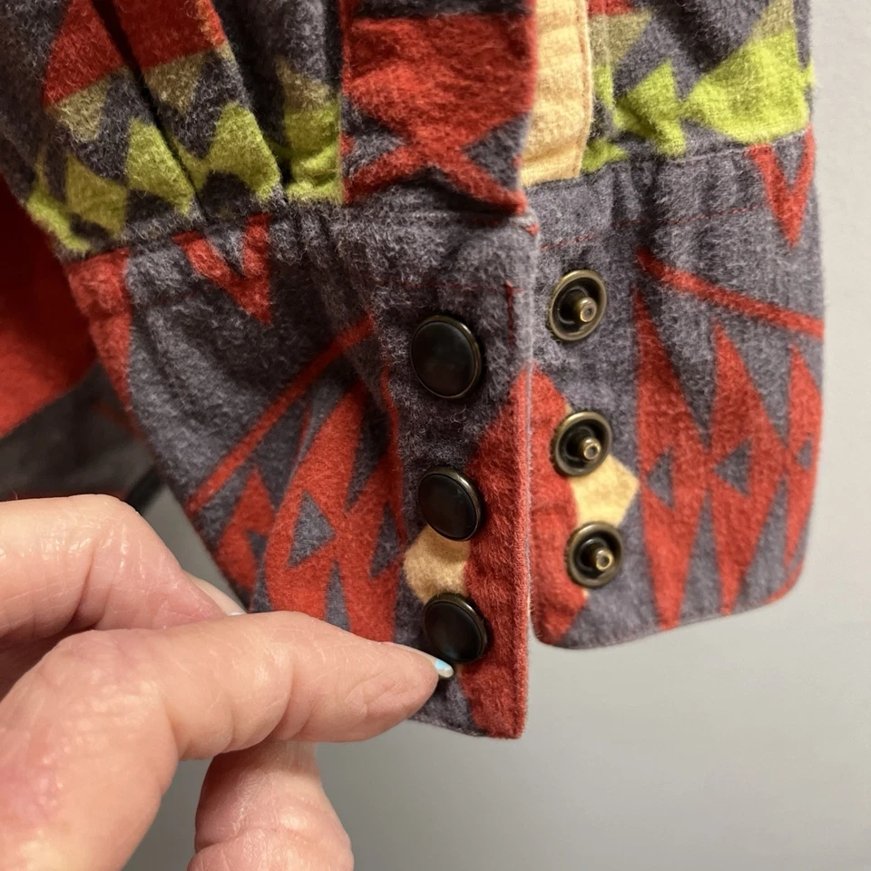 Рубашка мужская Polo Ralph Lauren размер XL Southwestern Aztec с принтом на пуговицах вестерн - Изображение 4 из 4