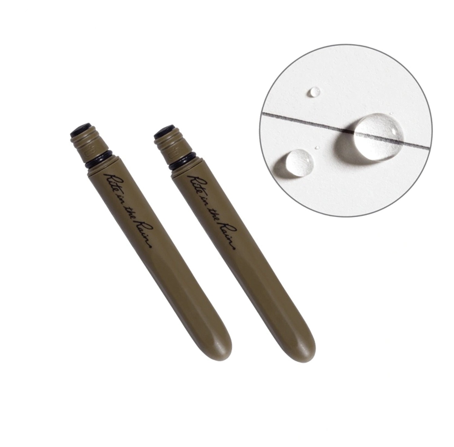 Rite In The Rain EDC Pen 2-Pack - Всепогодная ручка для письма FDE для использования на открытом воздухе