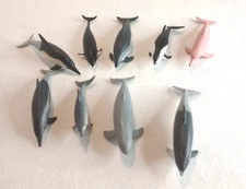 Safari Ltd Whale & dolphin Lot of 9