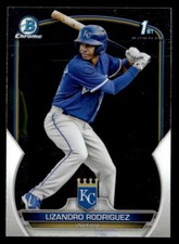 2023 Bowman #BCP-47 Lizandro Rodriguez Chrome Prospects Card Kansas City Royals