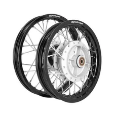 Yamaha TTR110 Wheel Set with Black Aluminum Rims Heavy Duty Spokes TBW9575