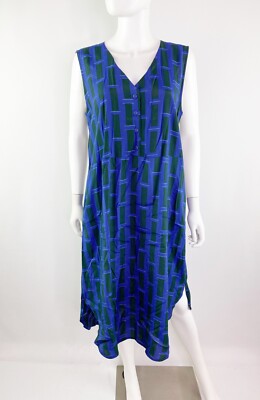 Anthropologie Corey Lynn Calter MARNIE Geometric Shirt Dress Womens L NEW