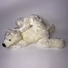 Sea World Plush Polar Bear Mom And Baby Cub Vintage 19
