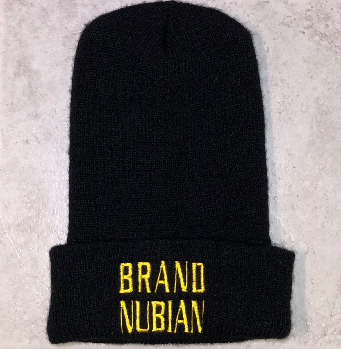 1992 BRAND NUBIAN hip hop beanie hat vtg 90s in god we trust