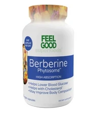 Feel Good Superfoods Berberine Phytosome High Absorption 120 Vegan Capsules